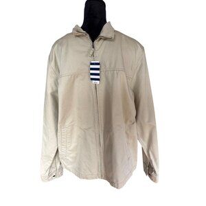 Lands End Sea Wash Unisex lightweight Jacket L NWT Nautical Boatwear Office